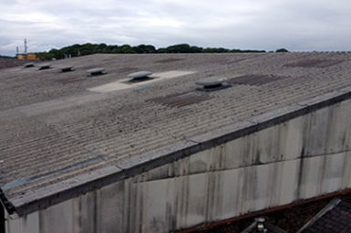 asbestos roof in need of repair