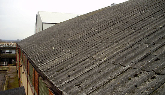 asbestos roof to be repaired